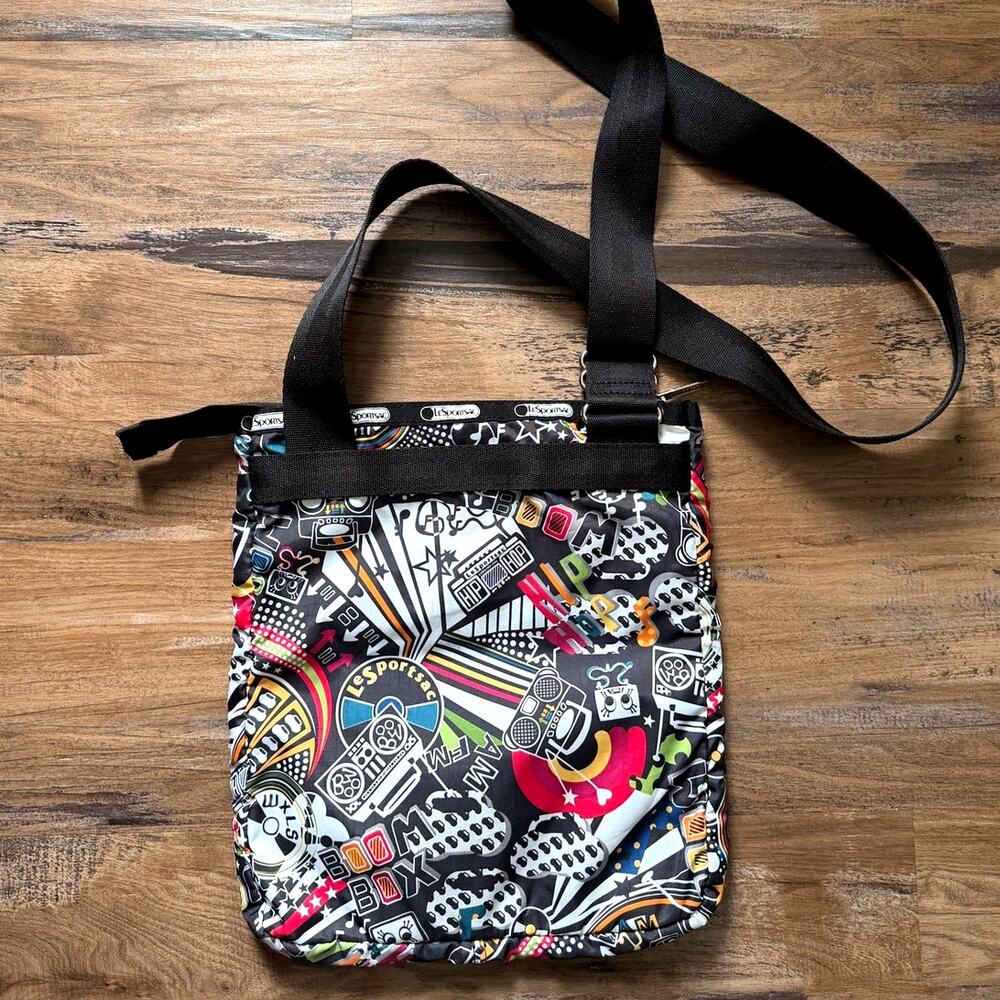 LeSportsac VINTAGE ANNE BOOM BOX RETIRED PATTERN Kasey Shoulder Crossbody - Picture 3 of 7